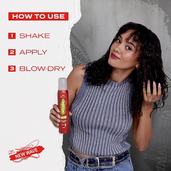 Wella Shockwaves Volume Mousse, 200 ml