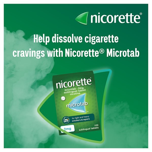 DNR Nicorette Microtab 2mg Nicotine 100 Tablets (Stop Smoking)