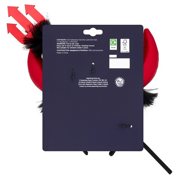 Superdrug Halloween Get The Look Devil Set 2 Pack