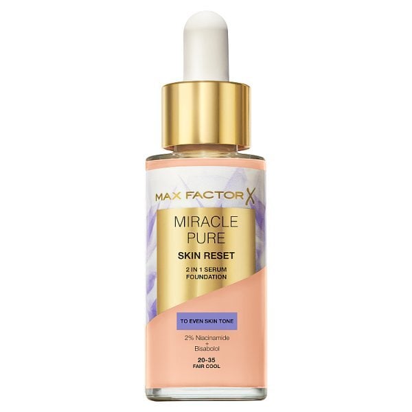 Max Factor Miracle Pure Skin Reset Serum Foundation Fair Cool 30ml
