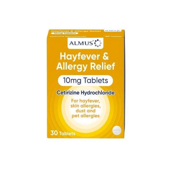 Cetirizine Allergy & Hayfever Tablets 30s