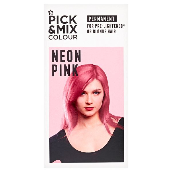 Superdrug Pick & Mix Permenant Hair Dye Denim Neon Pink