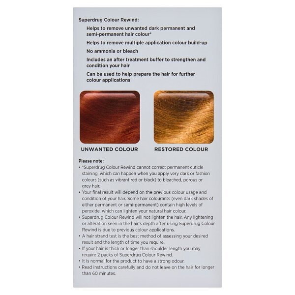Superdrug Colour Rewind Hair Colour Remover