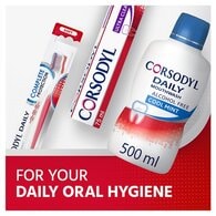 Corsodyl Daily Alcohol Free Mouthwash Cool Mint 500ml