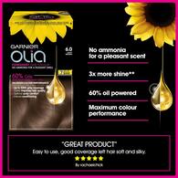 Garnier Olia 6.0 Light Brown Permanent Hair Dye