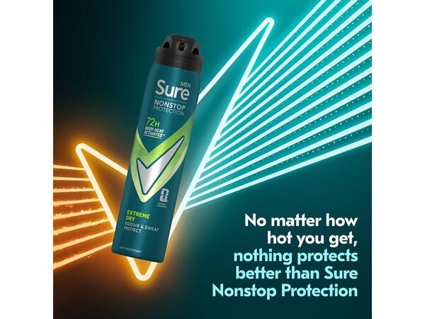 Sure Men Nonstop Protection Extreme Dry Anti-Perspirant Aerosol 250 ml