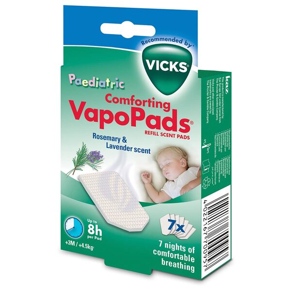 Vicks Paediatric VapoPads 7 Pk  Rosemary&Lavender pads