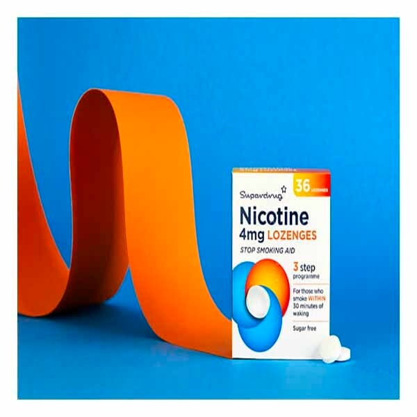 Superdrug 4mg Nicotine Lozenges X 36