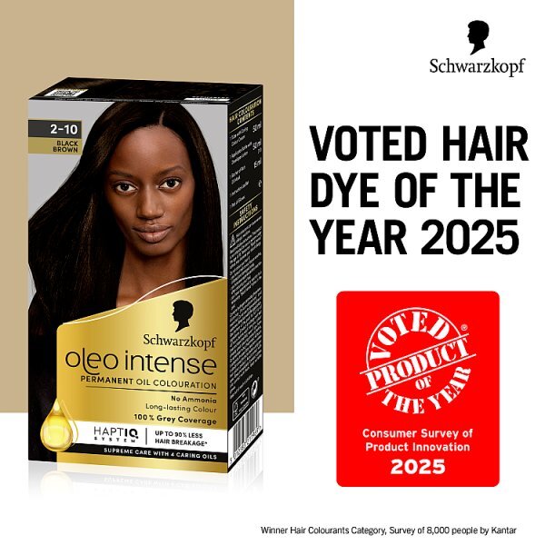 Schwarzkopf Oleo Intense Black Brown Permanent Hair Dye
