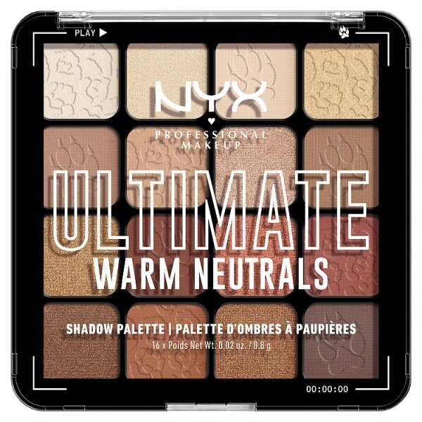NYX Professional Makeup Ultimate Shadow Palette 16-Pan - Warm Neutrals