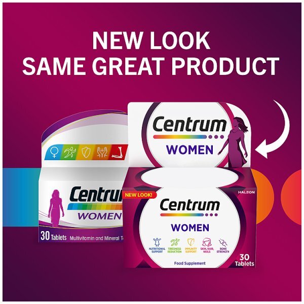 Centrum Women Multivitamins And Minerals, 30 Tablets