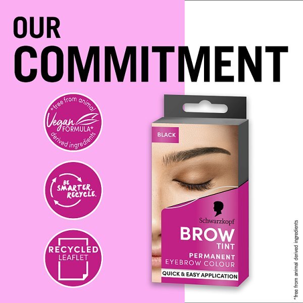 Schwarzkopf Brow Tint Black Permanent Eyebrow Tint