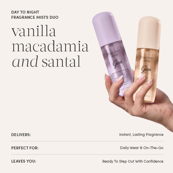 Gem Mists Body & Hair: Santal 90Ml & Vanilla Macadamia 90Ml