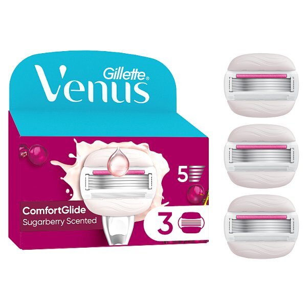 Venus Comfortglide Sugarberry plus Olay Razor Blades x3