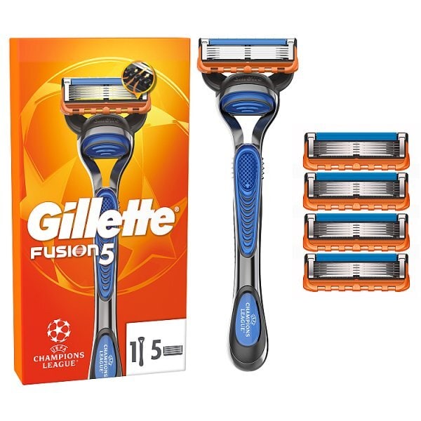 Gillette Fusion Handle + 4 Blades