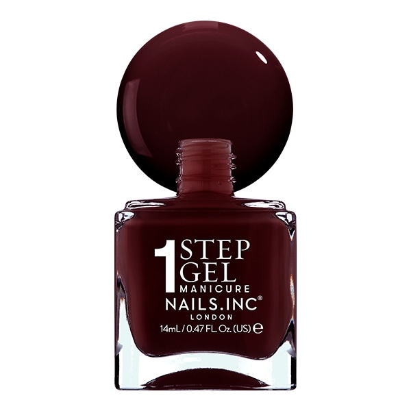 Nails.INC Its Topless Billie Burgundy Polish 14ml