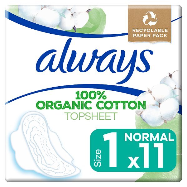 DNR Always Organic Cotton Sanitary Towels Normal (Size 1)