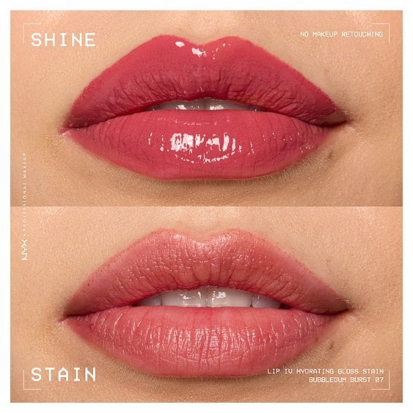 NYX Professional Makeup Lip IV Hydrating Lip Stain Gloss Bubblegum