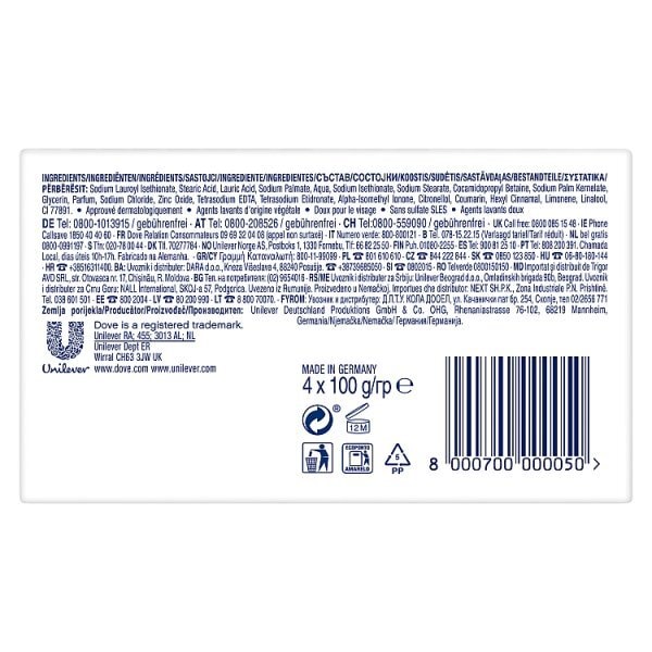 Dove Beauty Bar Original 100 g x 4