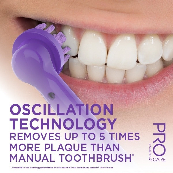 Pro Care Purple Infinity Electric Toothbrush