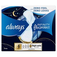 Always Infinity FlexProtect Night Extra Wings Pads