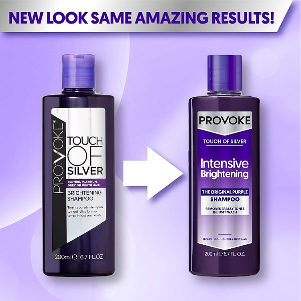 Provoke Touch of Silver Intensive Brightening Purple Shampoo 200ml