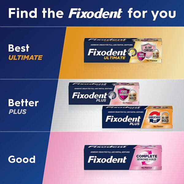 Fixodent Plus Food Seal Denture Adhesive 40ml