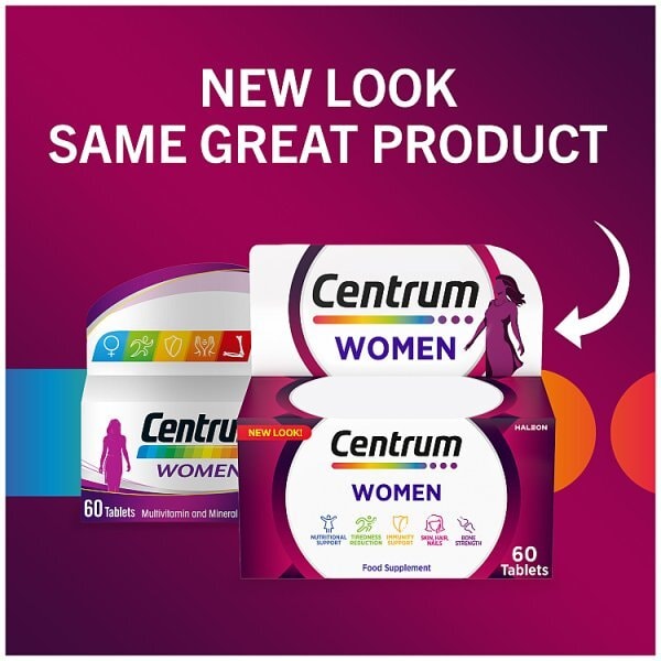 Centrum Women Multivitamins And Minerals, 60 Tablets