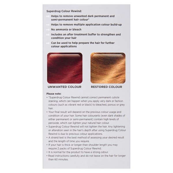 Superdrug Colour Rewind Hair Colour Remover