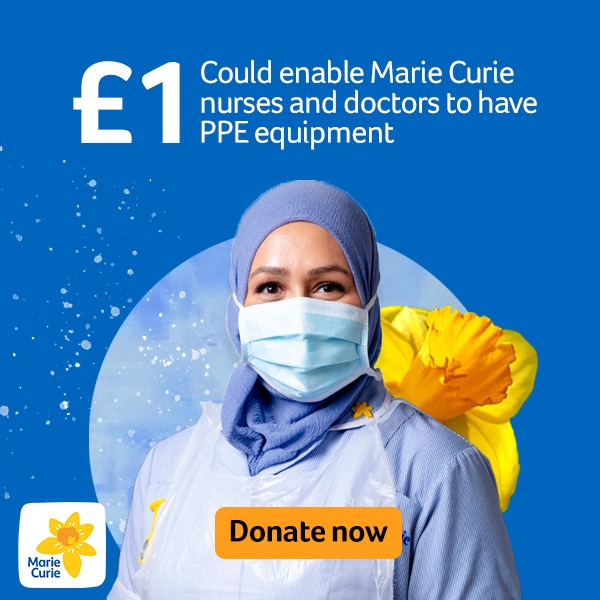 Marie Curie Web Donation £1