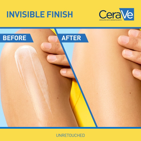 CeraVe Invisible Hydrating Sunscreen SPF 50 for body, face, & all skin types with 3 essential ceramides 177ml