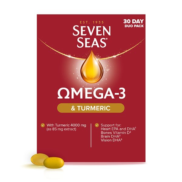 Seven Seas Omega-3 Plus Turmeric - 30 Duo Pack
