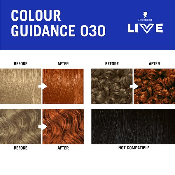 Schwarzkopf LIVE 030 Mango Twist Permanent Hair Dye