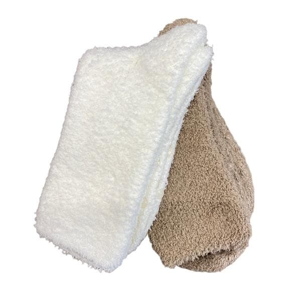 Superdrug Set 2 Cosy Socks Oatmeal White