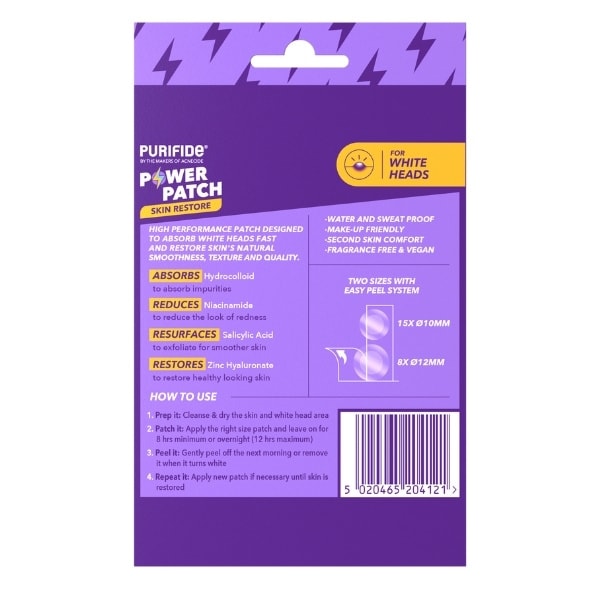 Purifide by Acnecide Skin Restore Patches for Whiteheads