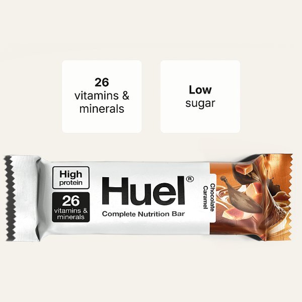 DNR Huel Complete Nutrition Bar Chocolate Caramel 51G