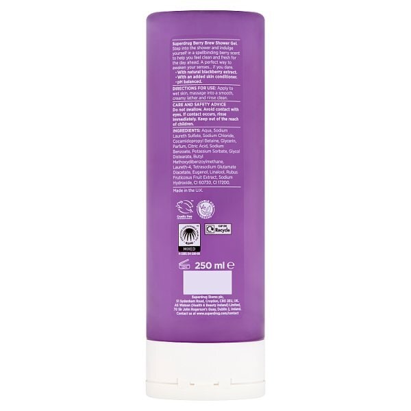 Superdrug Fruity Halloween Berry Brew Shower gel 20ml