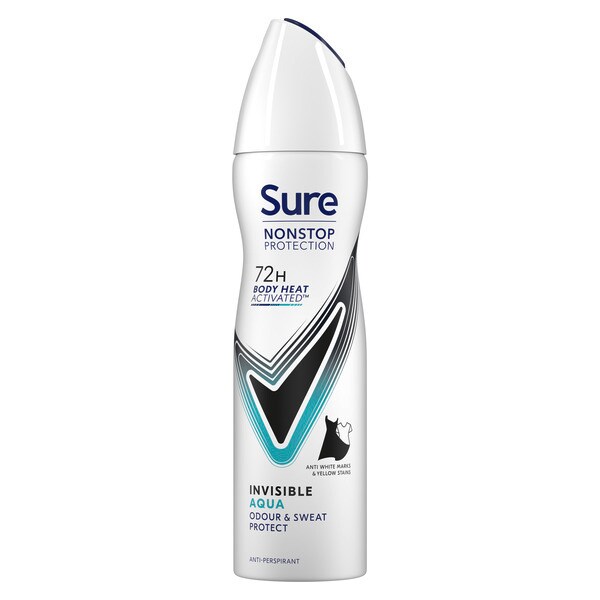 Sure Nonstop Protection Invisible Aqua Anti-Perspirant Aerosol 150 ml