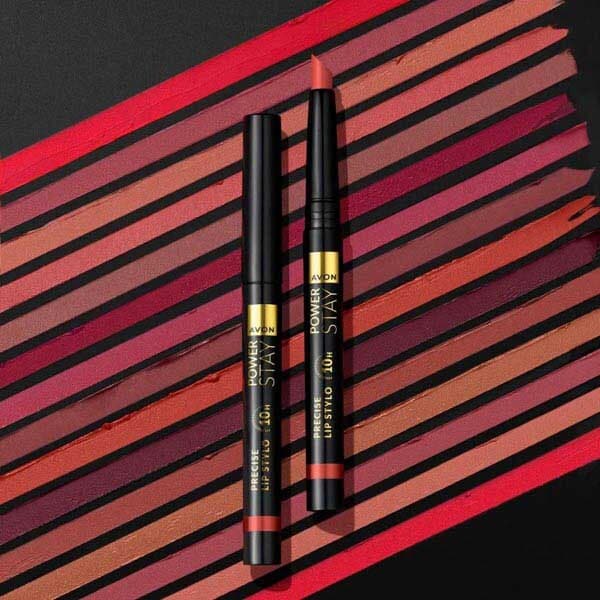 Avon Power Stay Precise Lip Stylo - Model Maroon