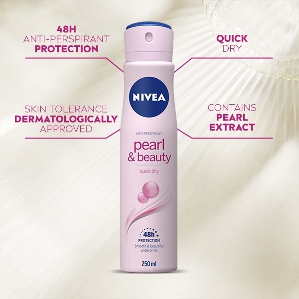 NIVEA Pearl & Beauty Anti-Perspirant Deodorant Spray 250ml