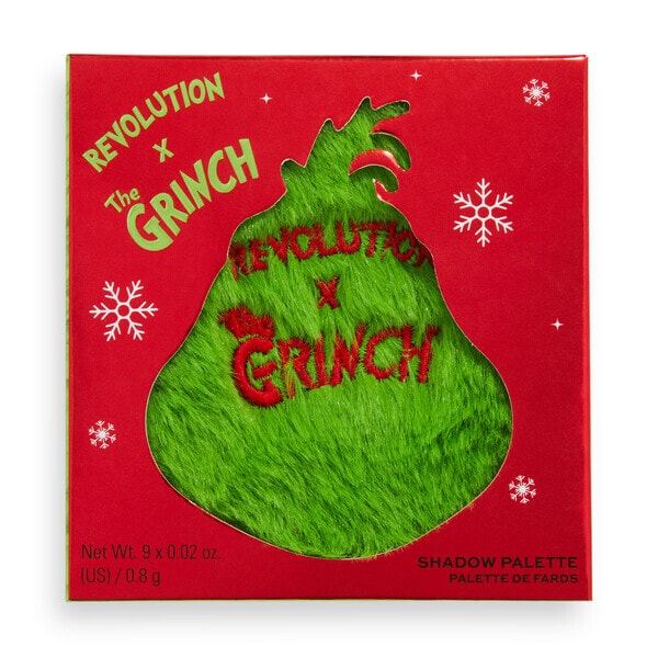 The Grinch X Revolution Mean One Shadow Palette