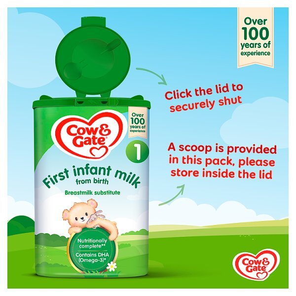 Cow & Gate 1 First Baby Milk Formula Powder from Birth 800g