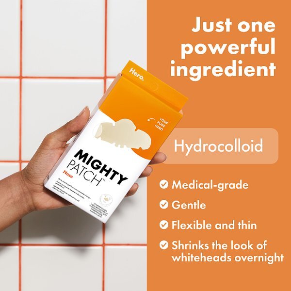 Hero Mighty Patch Nose Hydrocolloid Pimple Patches 10Ct