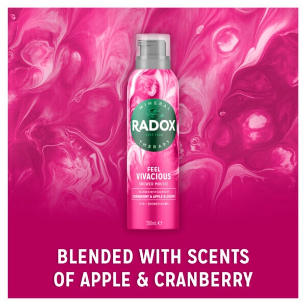 DNR Radox Feel Vivacious Mineral Therapy Shower Mousse