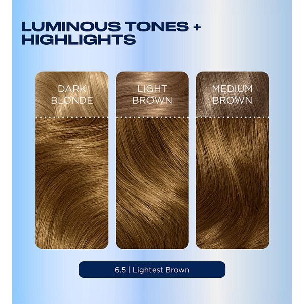 Clairol Nice'N Easy Crème Permanent Hair Dye 6.5 Lightest Brown