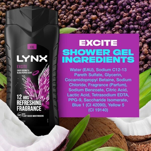 Lynx Bodywash Shower Gel Excite 500ml