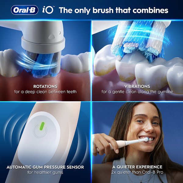 Oral-B iO2 Calm Pink Electric Toothbrush Whitening Edition