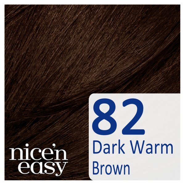 DNR Clairol Nice'n Easy No Ammonia Hair Dye, 82 Dark Warm Br