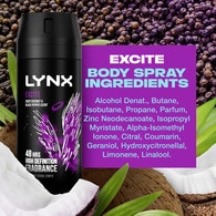 Lynx Deodorant Aerosol Bodyspray Excite 150ml