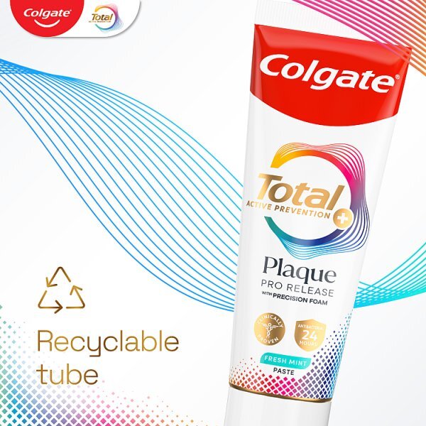 Colgate Total Plaque Pro-Release Fresh Mint Toothpaste 75ml